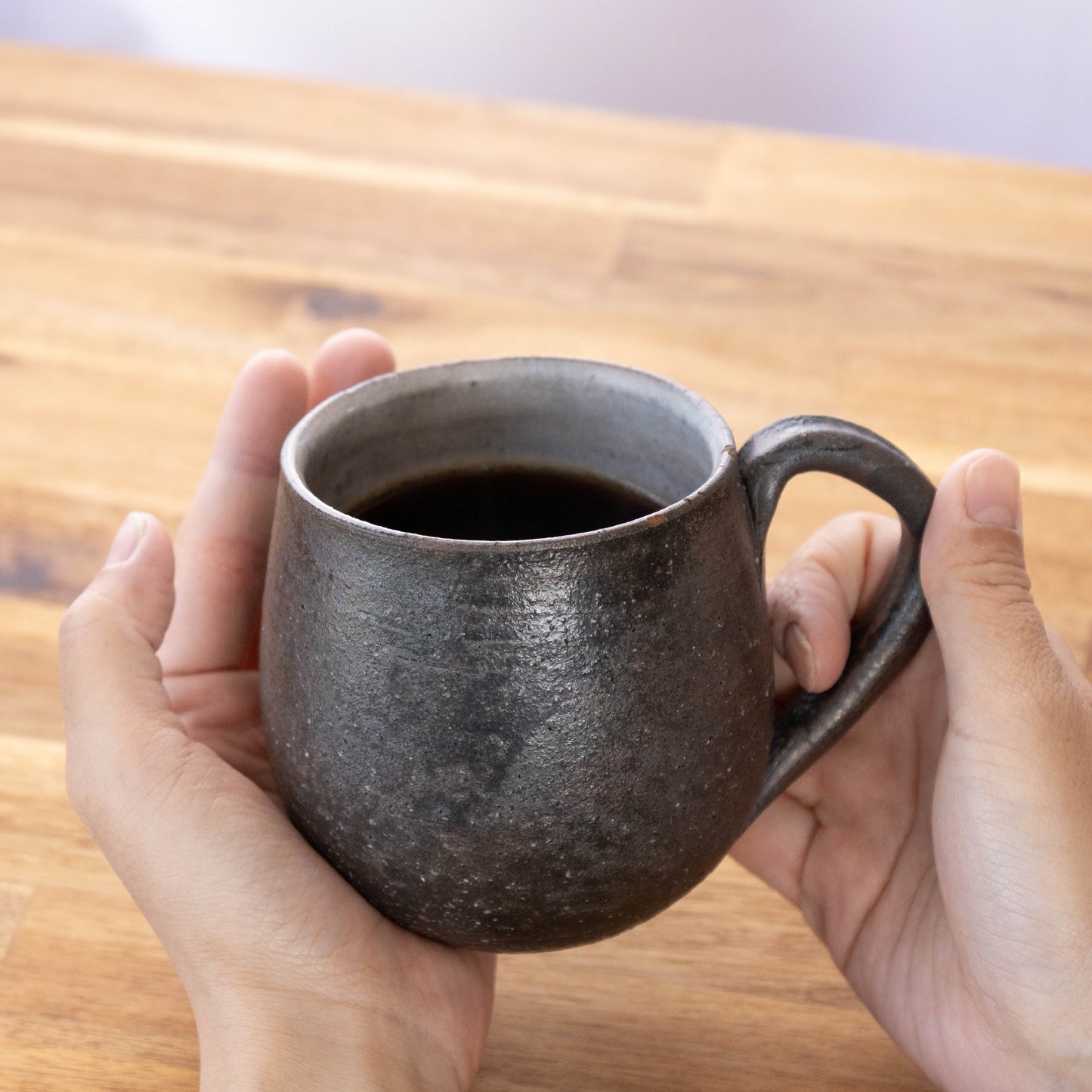 Chunky mug (black and silver)