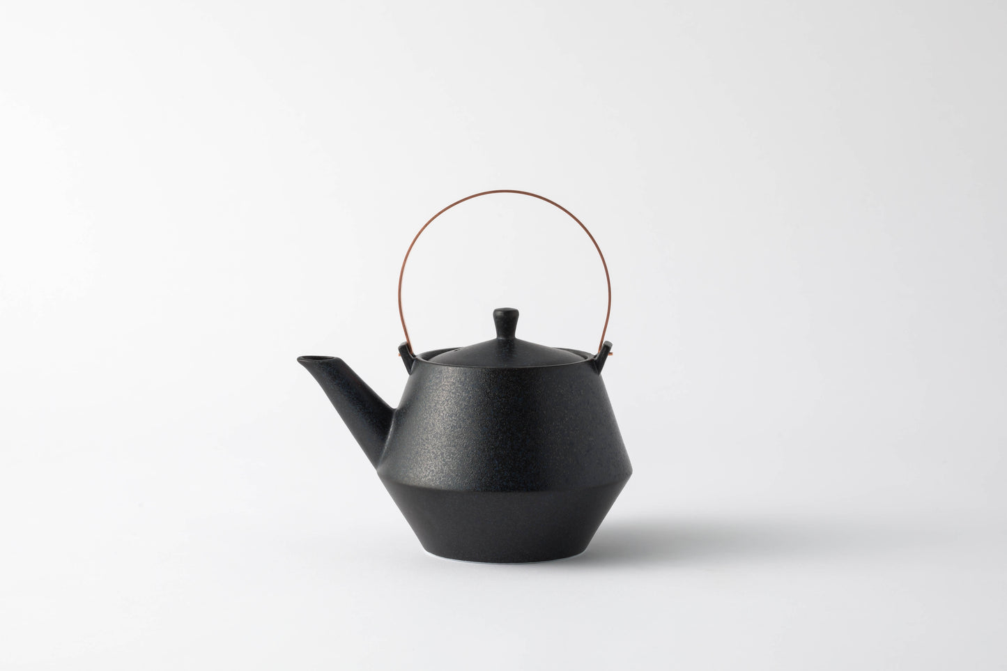 Frustum Earthenware Teapot (Black Glaze)