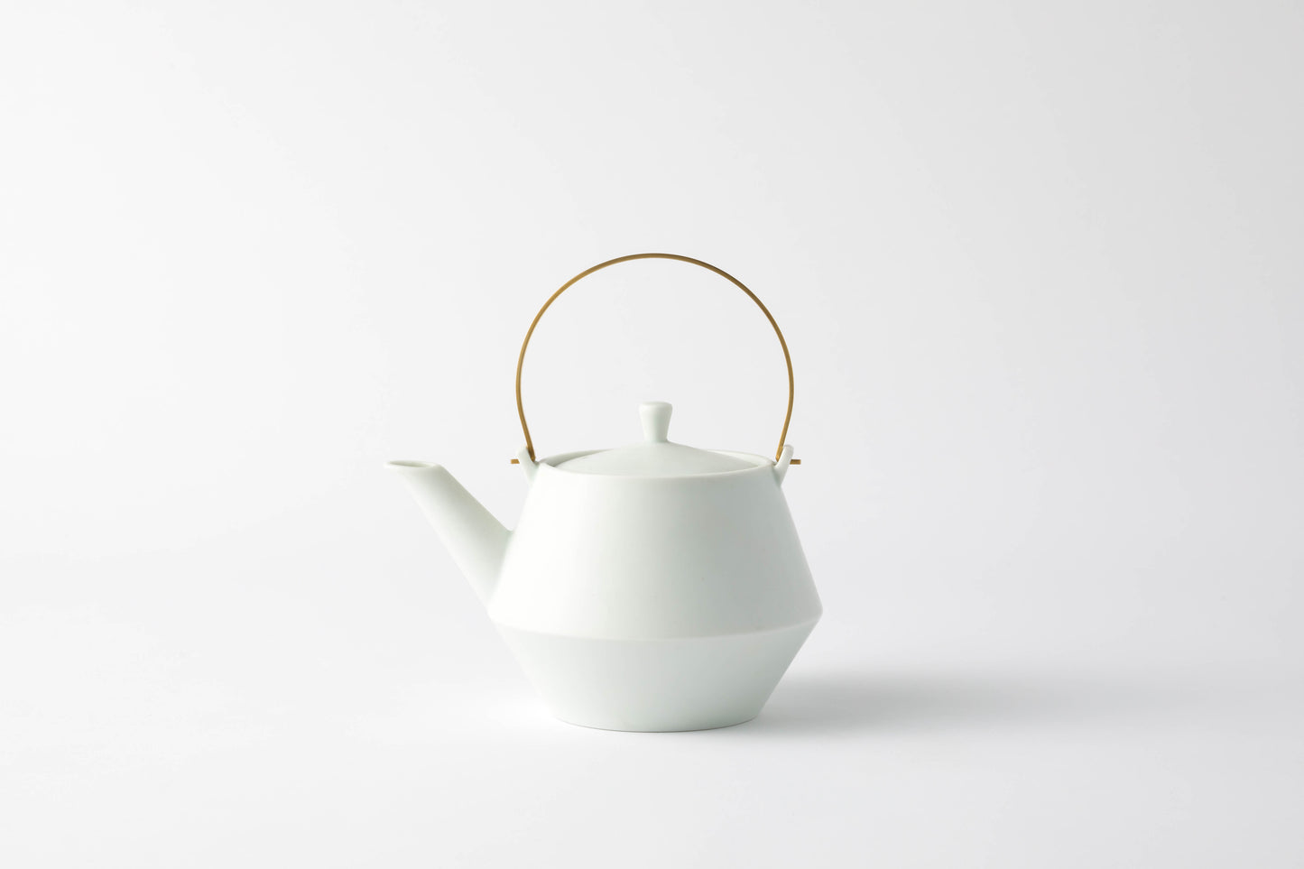 Frustum clay pot (white glaze)