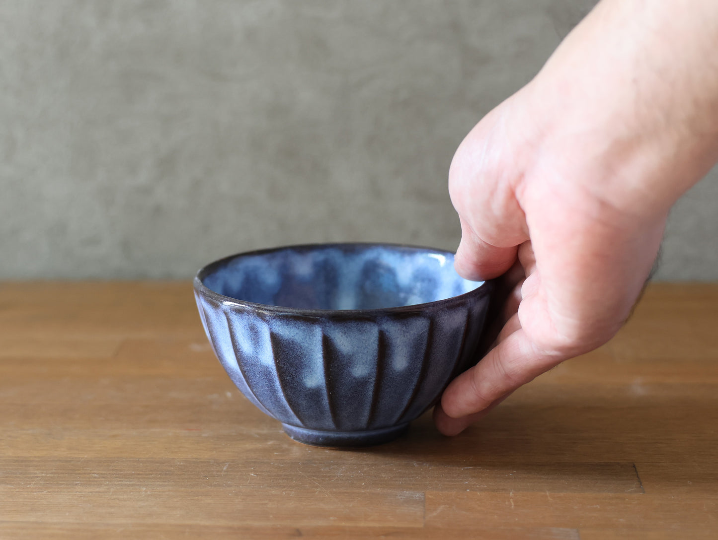 Chamfered rice bowl, large
