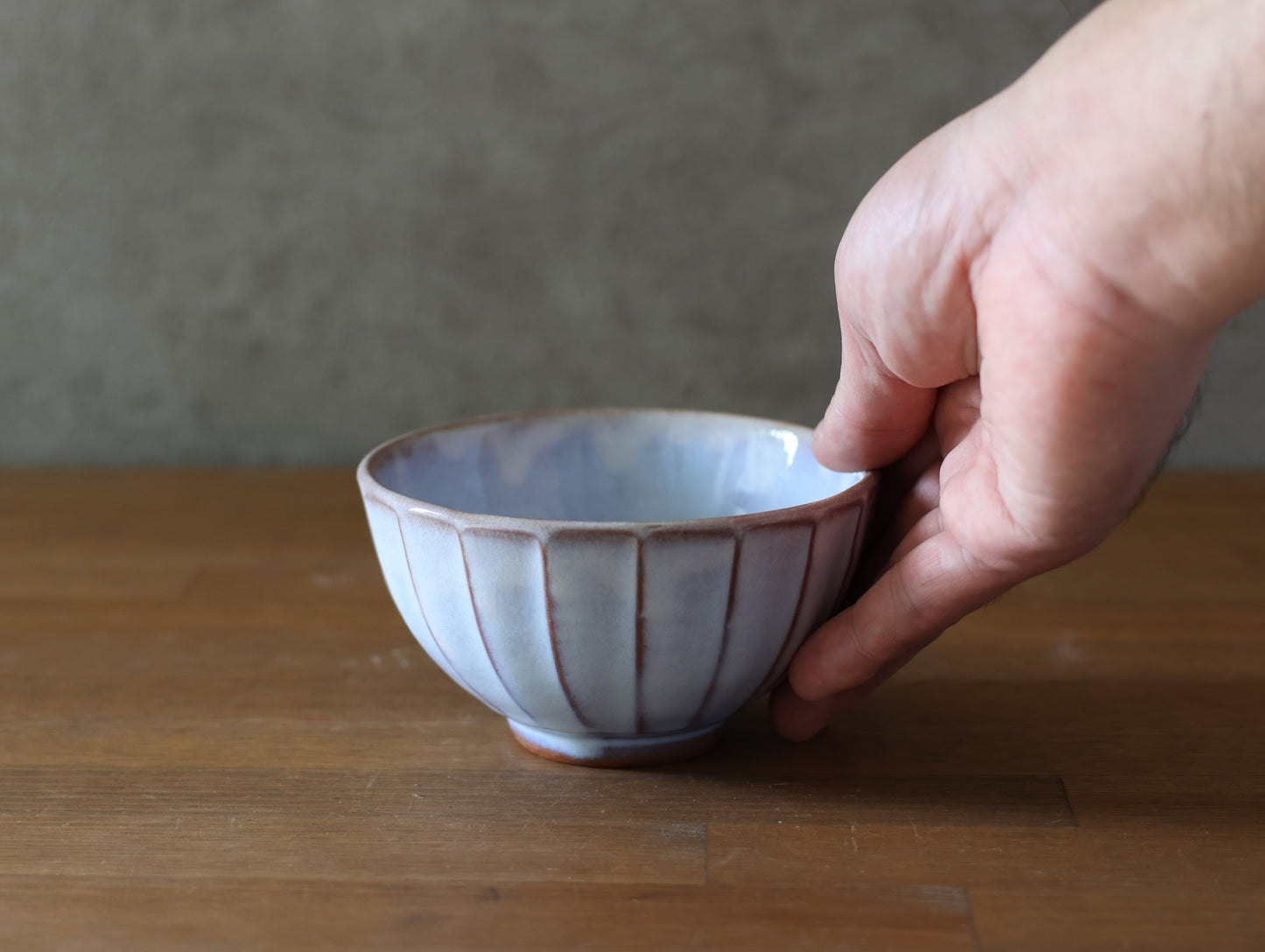 Chamfered rice bowl, large