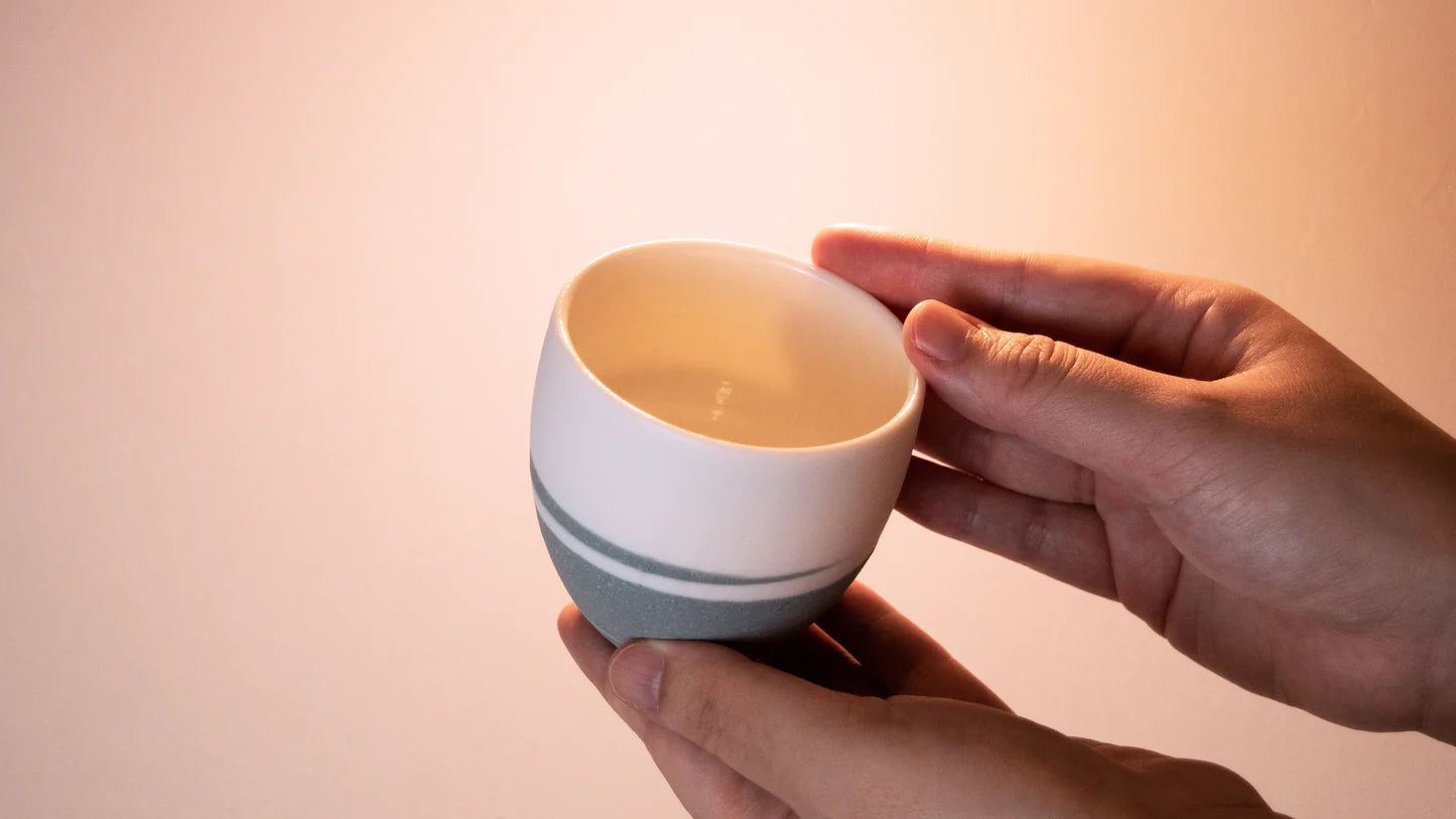信楽透器 湯飲み グレー