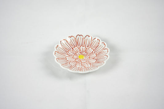 錦牡丹菊型3寸小皿